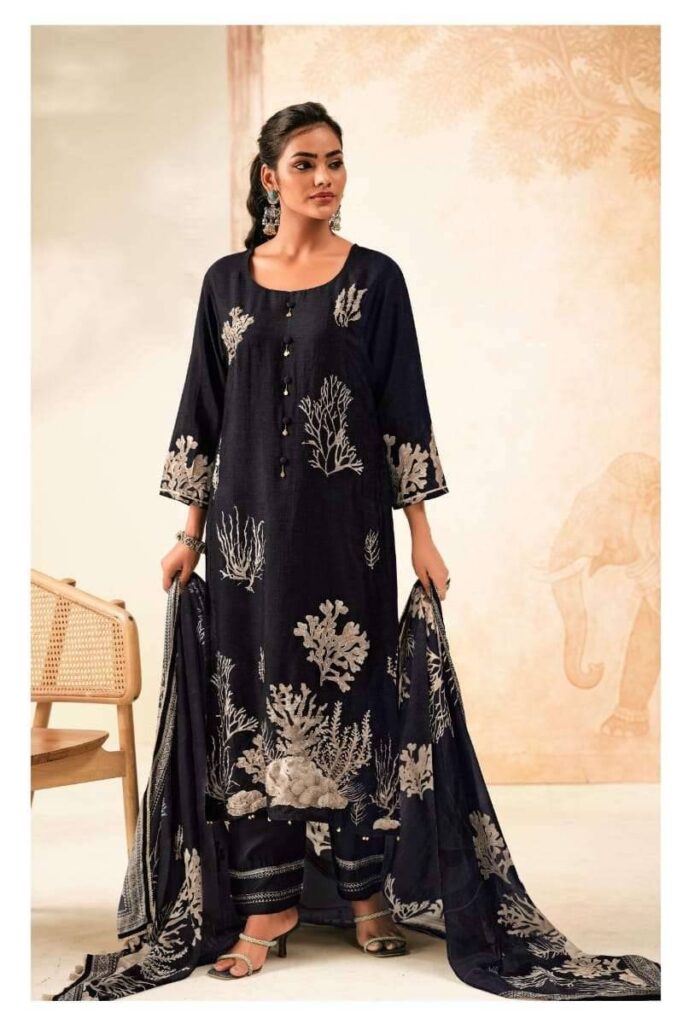 My Fashion Road Jay Vijay Rishvika Fancy Bemberg Silk Premium Suits | 3318 – A