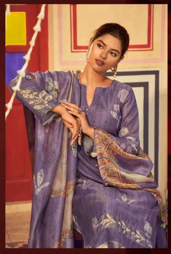 My Fashion Road Jay Vijay Roshandaan Premium Designs Chanderi Suit | 11314