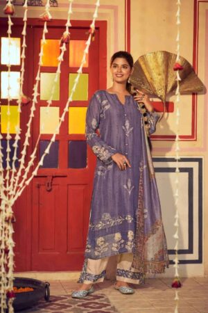 My Fashion Road Jay Vijay Roshandaan Premium Designs Chanderi Suit | 11314