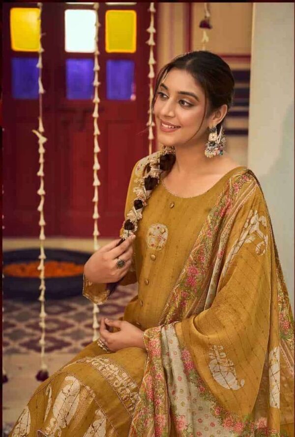 My Fashion Road Jay Vijay Roshandaan Premium Designs Chanderi Suit | 11313