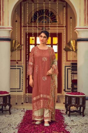 My Fashion Road Jay Vijay Roshandaan Premium Designs Chanderi Suit | 11311