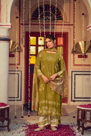 My Fashion Road Jay Vijay Roshandaan Premium Designs Chanderi Suit | 11315