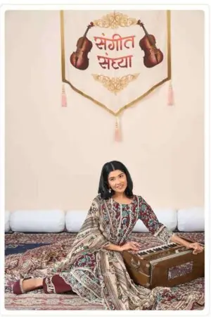 My Fashion Road Jay Vijay Sangeet Sandhya Jahaan Vol 2 Pure Cotton Block Print Suit | 92 : 44
