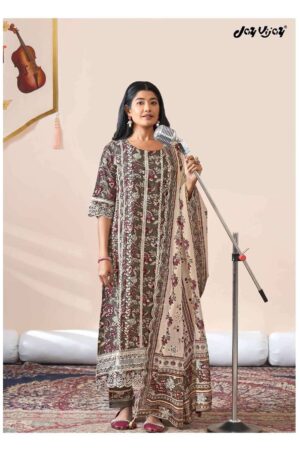 My Fashion Road Jay Vijay Sangeet Sandhya Jahaan Vol 2 Pure Cotton Block Print Suit | 92 : 46