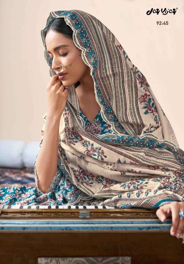 My Fashion Road Jay Vijay Sangeet Sandhya Jahaan Vol 2 Pure Cotton Block Print Suit | 92 : 45