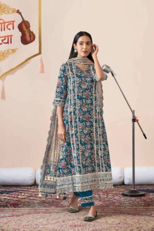 My Fashion Road Jay Vijay Sangeet Sandhya Jahaan Vol 2 Pure Cotton Block Print Suit | 92 : 45