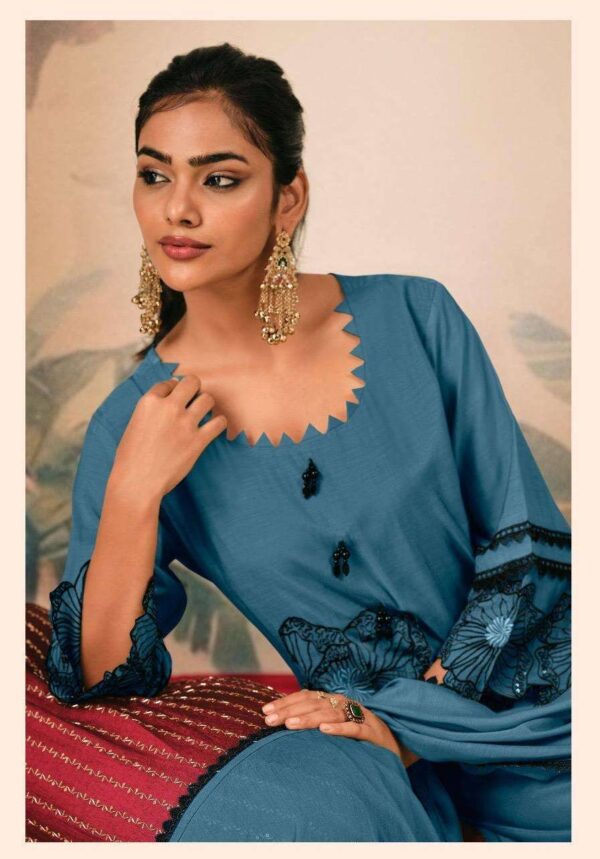My Fashion Road Jay Vijay Sayraa Premium Design Muslin Silk Suit | 3319 – B
