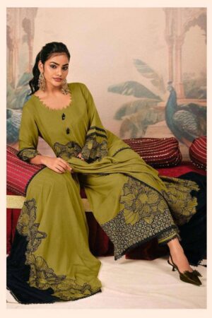 My Fashion Road Jay Vijay Sayraa Premium Design Muslin Silk Suit | 3319 – C