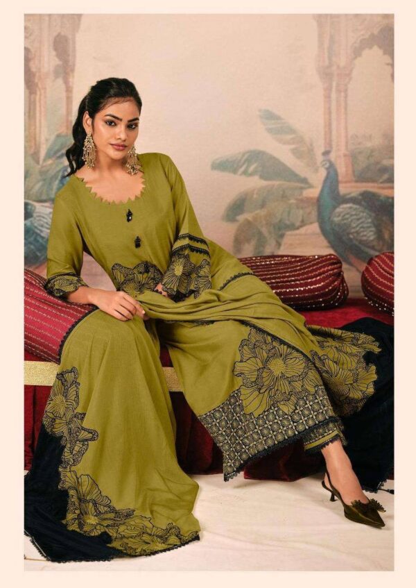 My Fashion Road Jay Vijay Sayraa Premium Design Muslin Silk Suit | 3319 – C