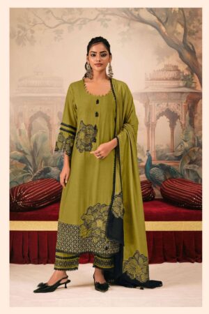 My Fashion Road Jay Vijay Sayraa Premium Design Muslin Silk Suit | 3319 – C