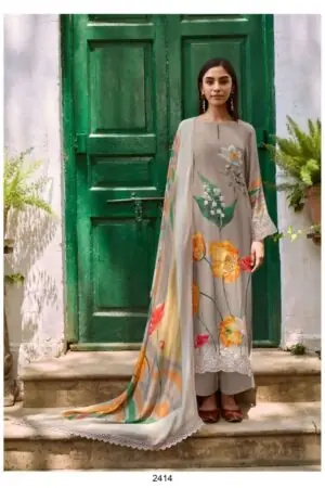 My Fashion Road Kimora Dehri Digital Printed Pure Muslin Suit | 2414