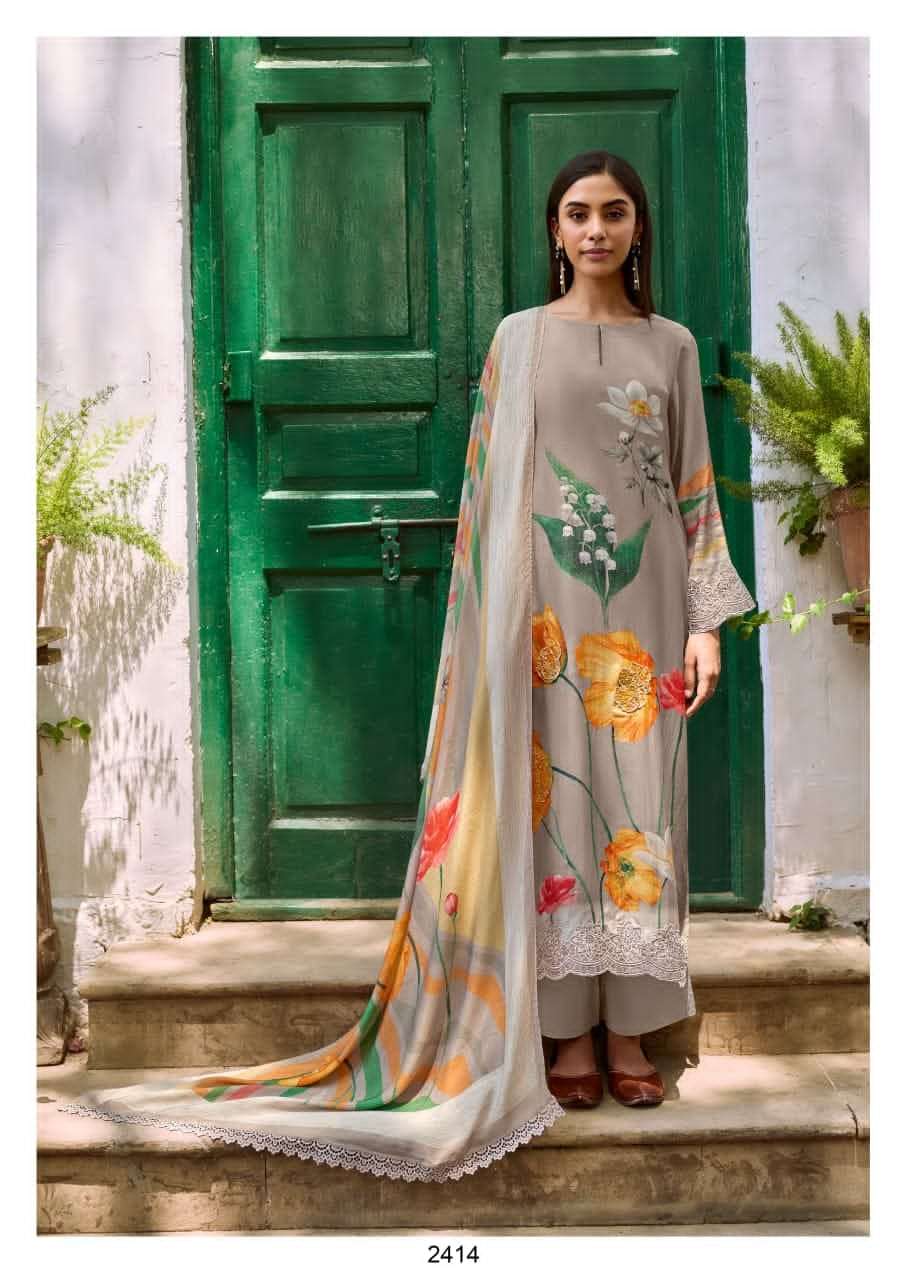 My Fashion Road Kimora Dehri Digital Printed Pure Muslin Suit | 2414 My Fashion Road Kimora Dehri Digital Printed Pure Muslin Suit | 2414
