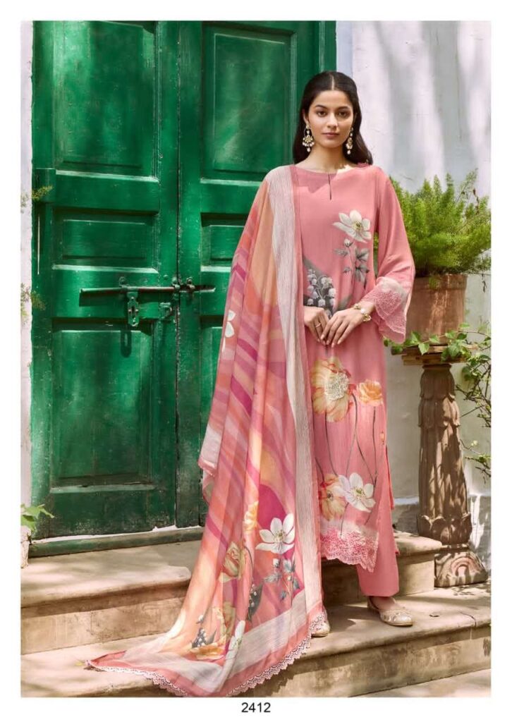 My Fashion Road Kimora Dehri Digital Printed Pure Muslin Suit | 2412