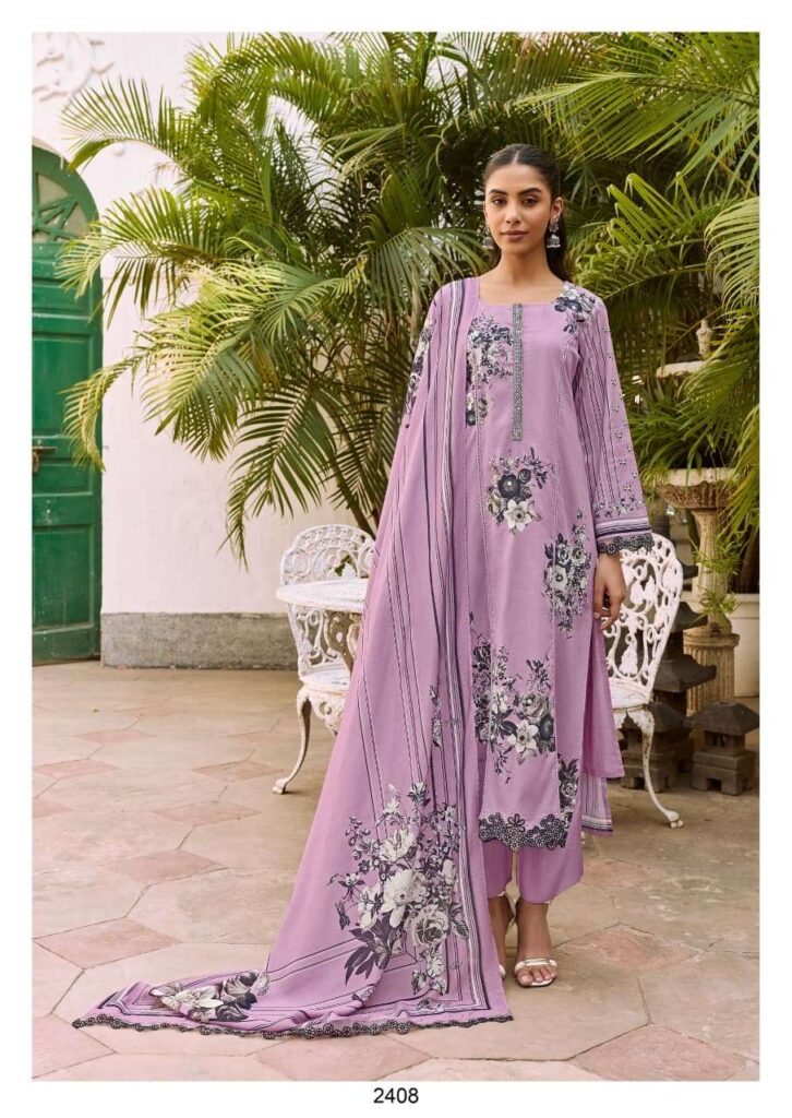 My Fashion Road Kimora Shaam Digital Printed Pure Muslin Suit | 2408