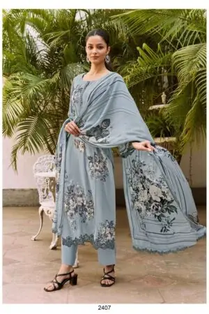 My Fashion Road Kimora Shaam Digital Printed Pure Muslin Suit | 2407