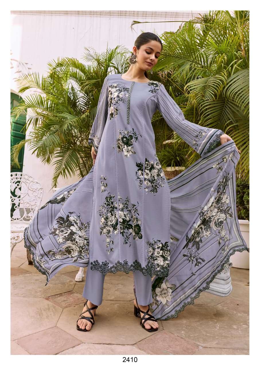 My Fashion Road Kimora Shaam Digital Printed Pure Muslin Suit | 2410 My Fashion Road Kimora Shaam Digital Printed Pure Muslin Suit | 2410