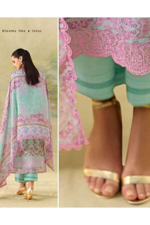 My Fashion Road Kimora Sohni Season Pure Muslin Applique Work Salwar Suit | 871