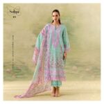 My Fashion Road Kimora Sohni Season Pure Muslin Applique Work Salwar Suit | 871