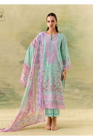 My Fashion Road Kimora Sohni Season Pure Muslin Applique Work Salwar Suit | 871