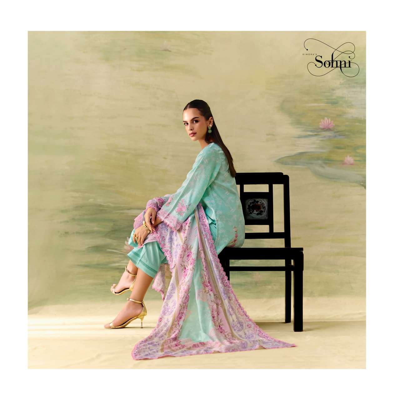 My Fashion Road Kimora Sohni Season Pure Muslin Applique Work Salwar Suit | 871 My Fashion Road Kimora Sohni Season Pure Muslin Applique Work Salwar Suit | 871