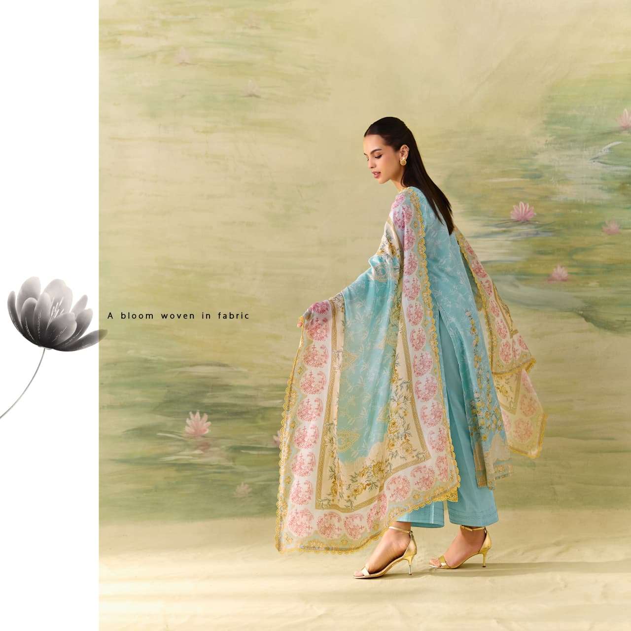 My Fashion Road Kimora Sohni Season Pure Muslin Applique Work Salwar Suit | 873 My Fashion Road Kimora Sohni Season Pure Muslin Applique Work Salwar Suit | 873