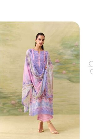 My Fashion Road Kimora Sohni Season Pure Muslin Applique Work Salwar Suit | 874