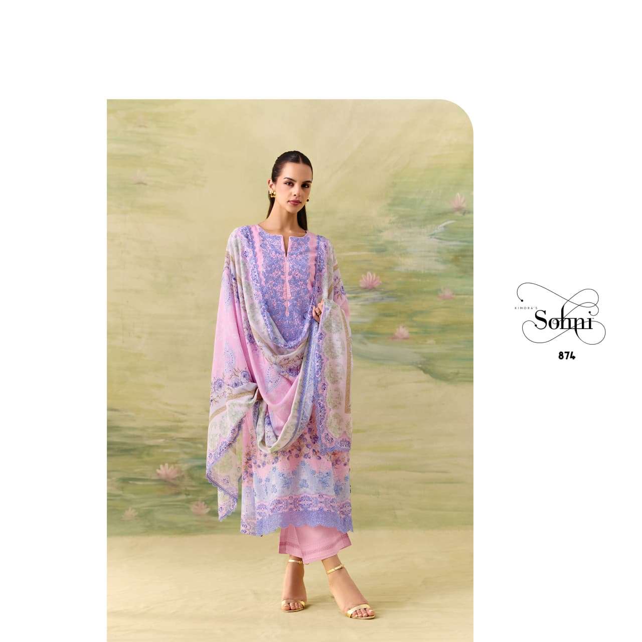 My Fashion Road Kimora Sohni Season Pure Muslin Applique Work Salwar Suit | 874 My Fashion Road Kimora Sohni Season Pure Muslin Applique Work Salwar Suit | 874