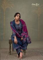 My Fashion Road Omtex Adara Applique Work Muslin Silk Suit | 15361 – A