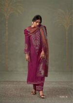 My Fashion Road Omtex Adara Applique Work Muslin Silk Suit | 15361 – B