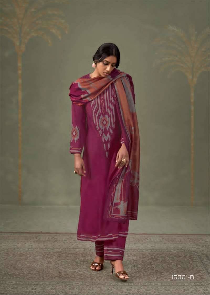 My Fashion Road Omtex Adara Applique Work Muslin Silk Suit | 15361 – B My Fashion Road Omtex Adara Applique Work Muslin Silk Suit | 15361 – B