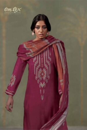 My Fashion Road Omtex Adara Applique Work Muslin Silk Suit | 15361 – B