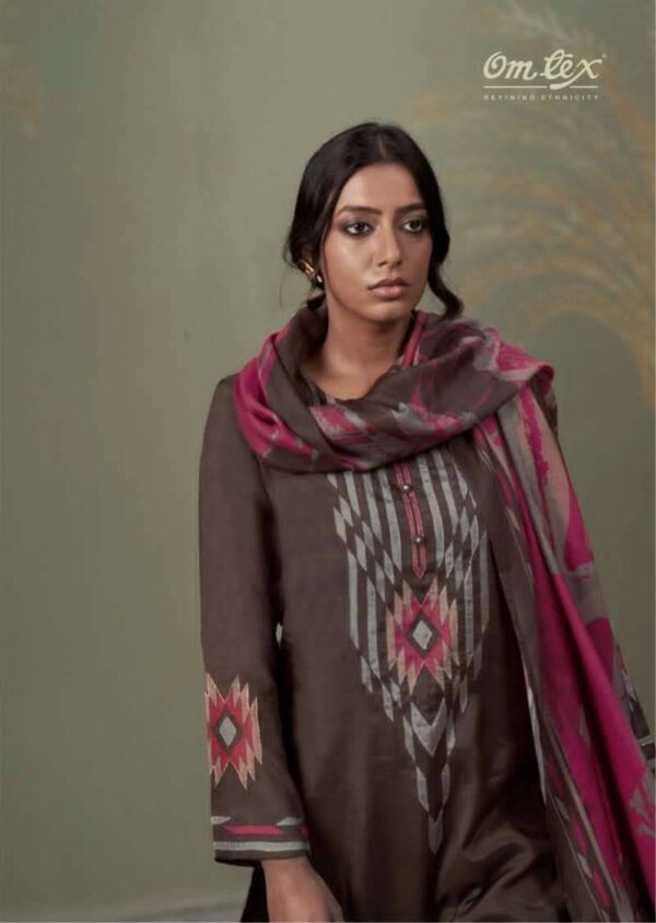 My Fashion Road Omtex Adara Applique Work Muslin Silk Suit | 15361 – D