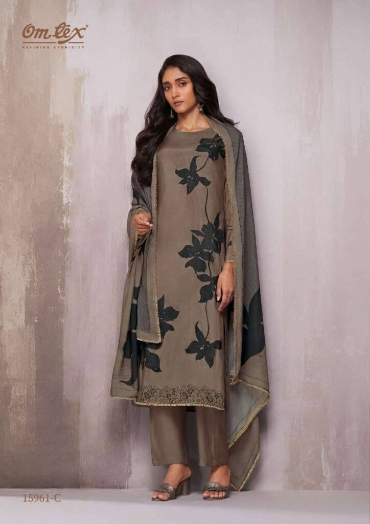 My Fashion Road Omtex Arianna Exclusive Muslin Silk Ladies Suit | 15961 – C