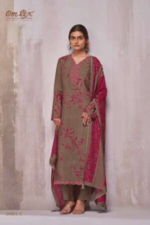 My Fashion Road Omtex Chiara Fancy Silk Premium Designs Dress | 16001 – C