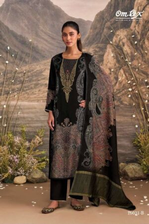 My Fashion Road Omtex Ember Premium Style Muslin Silk Suit | 16031 – B