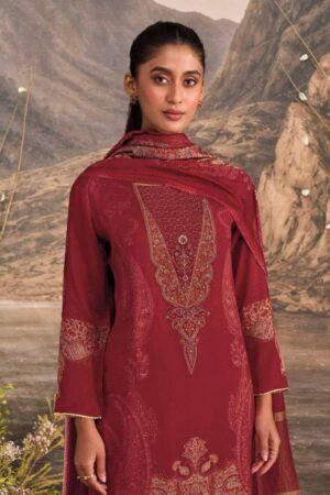 My Fashion Road Omtex Ember Premium Style Muslin Silk Suit | 16031 – A
