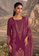 My Fashion Road Omtex Ember Premium Style Muslin Silk Suit | 16031 – C