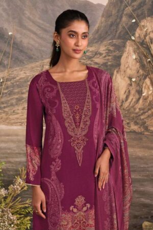 My Fashion Road Omtex Ember Premium Style Muslin Silk Suit | 16031 – C