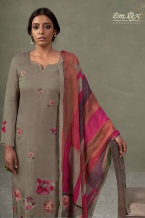 My Fashion Road Omtex Ferisha Fancy Organza Applique Work Ladies Suit | 15351 – C