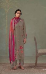 My Fashion Road Omtex Ferisha Fancy Organza Applique Work Ladies Suit | 15351 – C