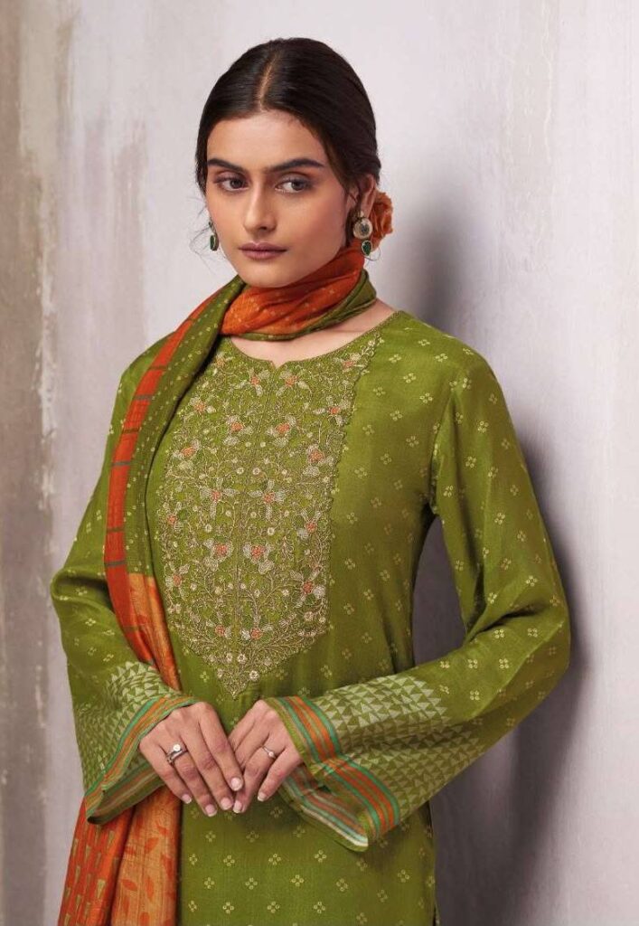 My Fashion Road Omtex Ginevra Premium Designs Muslin Suit | 15941 – C