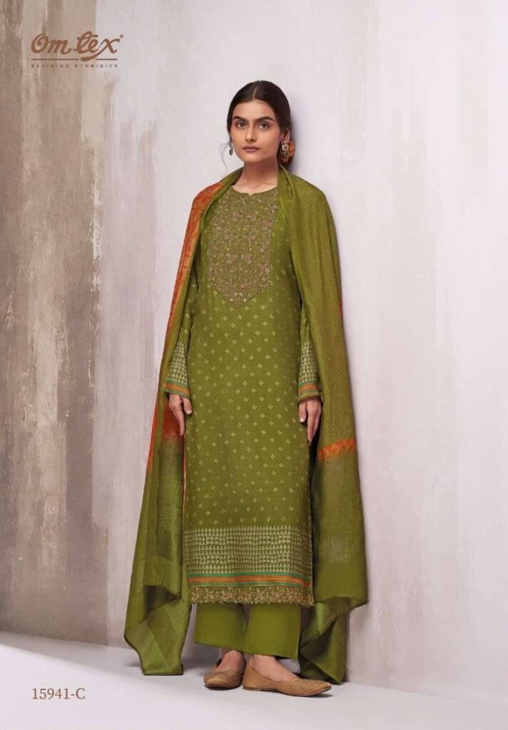 My Fashion Road Omtex Ginevra Premium Designs Muslin Suit | 15941 – C