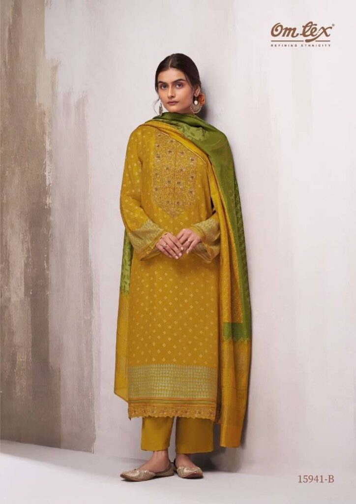 My Fashion Road Omtex Ginevra Premium Designs Muslin Suit | 15941 – B