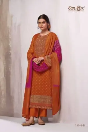 My Fashion Road Omtex Ginevra Premium Designs Muslin Suit | 15941 – D