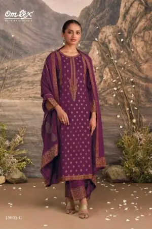 My Fashion Road Omtex Jimena Exclusive Jacquard Silk Suit | 15601 – C