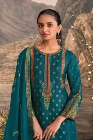 My Fashion Road Omtex Jimena Exclusive Jacquard Silk Suit | 15601 – B