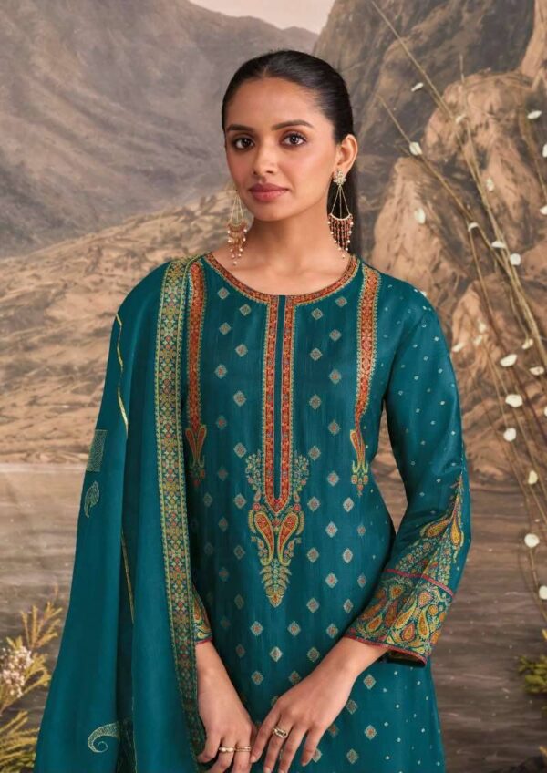 My Fashion Road Omtex Jimena Exclusive Jacquard Silk Suit | 15601 – B