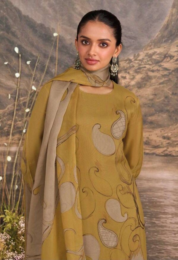 My Fashion Road Omtex Marina Premium Design Organza Suit | 15611 – C