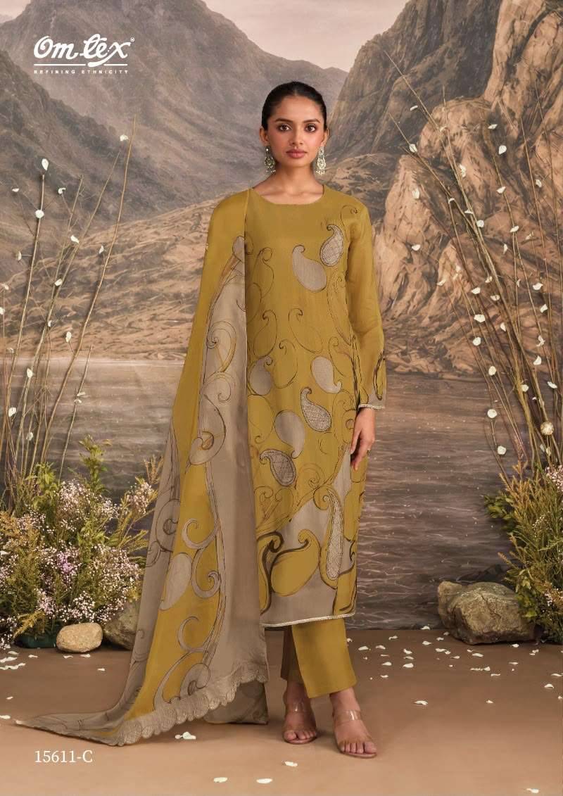My Fashion Road Omtex Marina Premium Design Organza Suit | 15611 – C My Fashion Road Omtex Marina Premium Design Organza Suit | 15611 – C