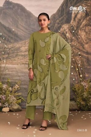 My Fashion Road Omtex Marina Premium Design Organza Suit | 15611 – B